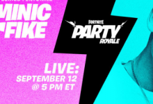 Fortnite內部的PartyRoyale音樂會系列將于9月12日開始