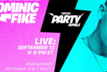 Fortnite內部的PartyRoyale音樂會系列將于9月12日開始