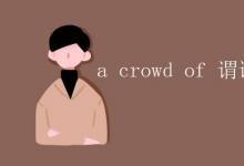 教育資訊：a crowd of 謂語用單數還是復數