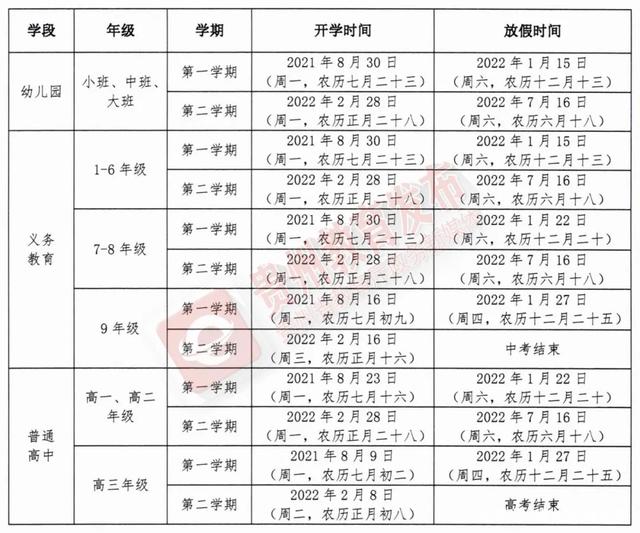 2021貴陽中小學(xué)暑假什么時(shí)候開學(xué)