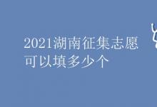 教育資訊:2021湖南征集志愿可以填多少個(gè)
