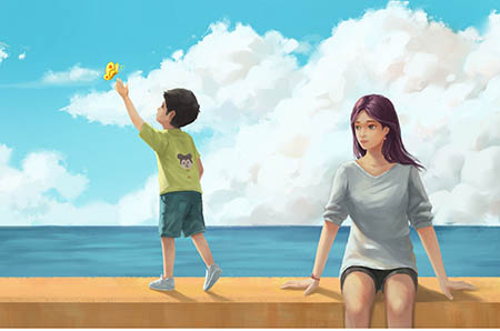 可愛(ài)綿羊彩色簡(jiǎn)筆畫(huà)怎么畫(huà)1
