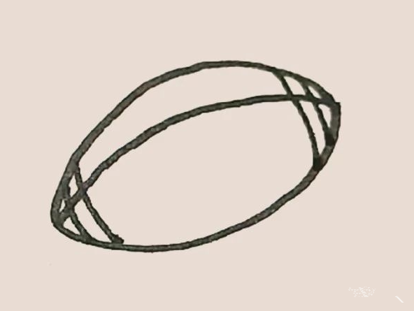 橄欖球簡(jiǎn)筆畫(huà)帶顏色3