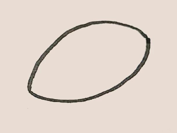 橄欖球簡(jiǎn)筆畫(huà)帶顏色1