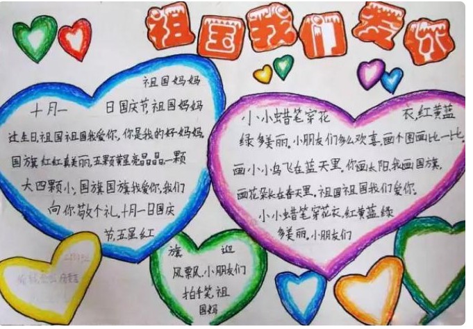 一年級國慶節(jié)簡單的手抄報(bào)圖片