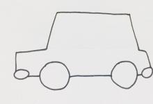 卡通警車如何畫簡單的筆畫？