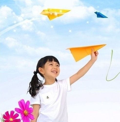 幼兒手工制作：紙飛機的簡單折法