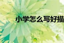小學(xué)怎么寫好描寫人物類型的作文？
