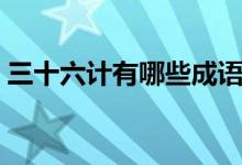 三十六計(jì)有哪些成語故事（三十六計(jì)有哪些）