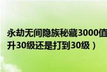 永劫無(wú)間隱族秘藏3000值得買(mǎi)嗎（永劫無(wú)間榮耀秘藏卷直接升30級(jí)還是打到30級(jí)）