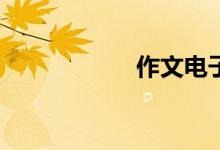 作文電子版怎么弄？
