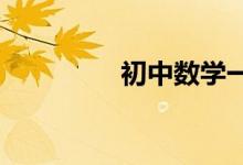 初中數(shù)學一對一輔導經驗