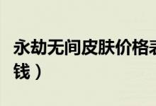 永劫無(wú)間皮膚價(jià)格表（永劫無(wú)間朱雀皮膚多少錢）
