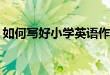 如何寫好小學(xué)英語作文第四課：animal？(2)