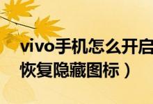 vivo手機怎么開啟隱藏圖標（vivo手機怎么恢復(fù)隱藏圖標）