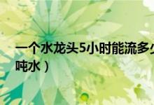 一個(gè)水龍頭5小時(shí)能流多少噸水（水龍頭一個(gè)小時(shí)能流多少噸水）