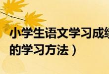 小學(xué)生語(yǔ)文學(xué)習(xí)成績(jī)提升方法（提高語(yǔ)文成績(jī)的學(xué)習(xí)方法）
