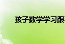 孩子數(shù)學(xué)學(xué)習(xí)跟不上,有什么好辦法？