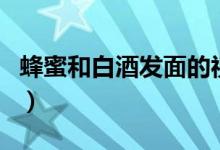 蜂蜜和白酒發(fā)面的視頻(蜂蜜和白酒能發(fā)面嗎)