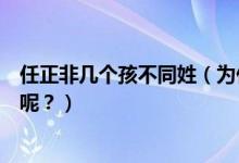 任正非幾個孩不同姓（為什么任正非三個孩子姓氏各不相同呢？）