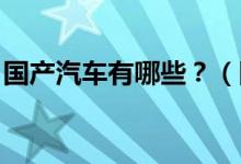 國產(chǎn)汽車有哪些？（國產(chǎn)汽車品牌有哪些 ？）
