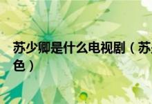 蘇少卿是什么電視?。ㄌK少卿是電視劇黎明前的抉擇里的角色）