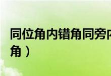 同位角內(nèi)錯角同旁內(nèi)角（同位角內(nèi)錯角同旁內(nèi)角）