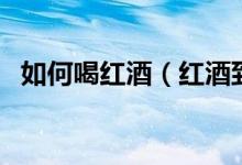 如何喝紅酒（紅酒到底怎么喝才算正確？）