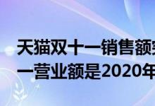 天貓雙十一銷(xiāo)售額突破4982億——天貓雙十一營(yíng)業(yè)額是2020年