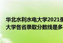 華北水利水電大學2021錄取分數(shù)線（2021年華北水利水電大學各省錄取分數(shù)線是多少）