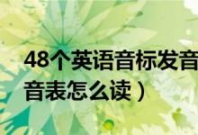 48個(gè)英語音標(biāo)發(fā)音表學(xué)習(xí)（48個(gè)英語音標(biāo)發(fā)音表怎么讀）
