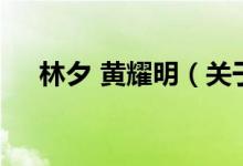 林夕 黃耀明（關于林夕 黃耀明的介紹）