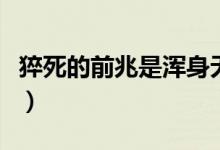 猝死的前兆是渾身無(wú)力嗎（猝死的前兆是什么）