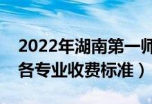 2022年湖南第一師范學(xué)院學(xué)費多少錢（一年各專業(yè)收費標準）