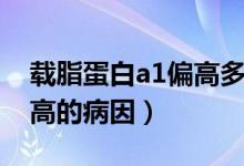 載脂蛋白a1偏高多少才是?。ㄝd脂蛋白a1偏高的病因）