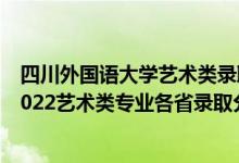 四川外國(guó)語(yǔ)大學(xué)藝術(shù)類(lèi)錄取分?jǐn)?shù)線2020（四川外國(guó)語(yǔ)大學(xué)2022藝術(shù)類(lèi)專(zhuān)業(yè)各省錄取分?jǐn)?shù)線是多少）
