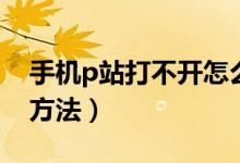 手機(jī)p站打不開(kāi)怎么辦（手機(jī)p站進(jìn)不去解決方法）